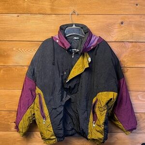 Vintage Retro snow magic Luhta sport Jacket Men  Sz 40 ski pull on 1/4 zip vuori